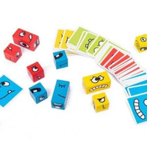 Cuburi de construcție puzzle FACEMATCH