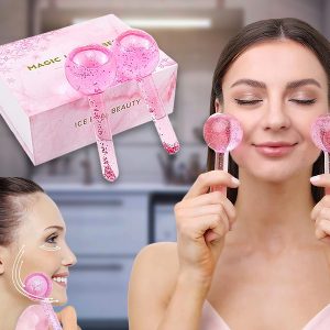 Bile cu gheață pentru masaj facial (2 buc) | GLACIE