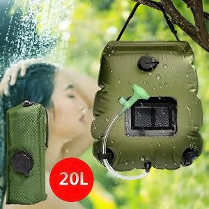 Duș Solar de Camping cu Termometru Încorporat (20L) | SHOWDY