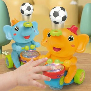 Jucărie muzicală cu elefant cu LED | TRUBALINKO