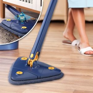 Mop triunghiular - Cap la 360°, Mâner 121 cm, Umed și uscat | ANGLEMOP