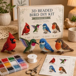 Set DIY cu animale din mărgele (4 buc.) | ANIBEAD