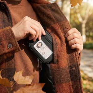 Portofel compact cu fermoar | WALLEO